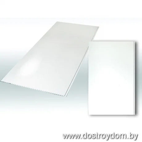 Панели ПВХ Decostar Альянс 0,375 см Белый глянец 3,0 м.